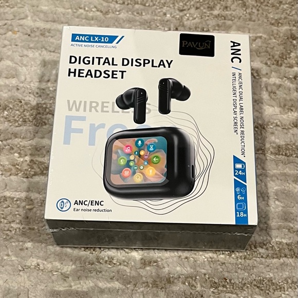 Other - Black Digital Display Wireless Headset